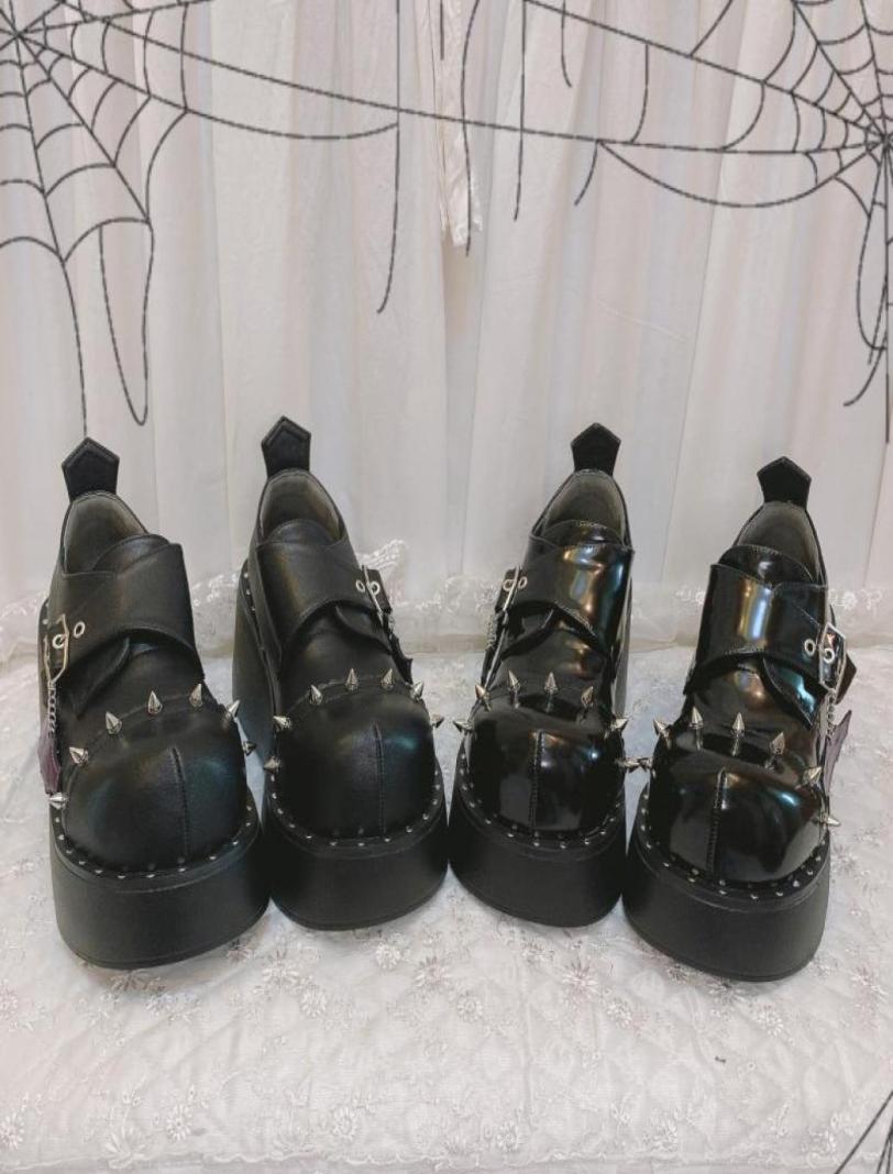 Dress Shoes Women Lolita Rivet Buckle Round Toe Gothic Punk Pumps Platform Wedge High Heel Creepers Japanese Harajuku Dark 20226205439, Blue
Dress Shoes Women Lolita Rivet Buckle Round Toe Gothic Punk Pumps Platform Wedge High Heel Creepers Japanese Harajuku Dark 20226205439, Blue