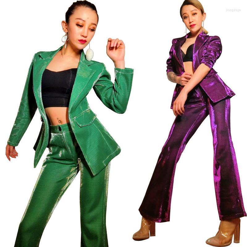 Women' Suits & Blazers Costumes Stage Costume Bar Night Dj Female Singer Jazz Dance Dress Host Clothes Color Suit Two Sets, Blue
Women' Suits & Blazers Costumes Stage Costume Bar Night Dj Female Singer Jazz Dance Dress Host Clothes Color Suit Two Sets, Blue