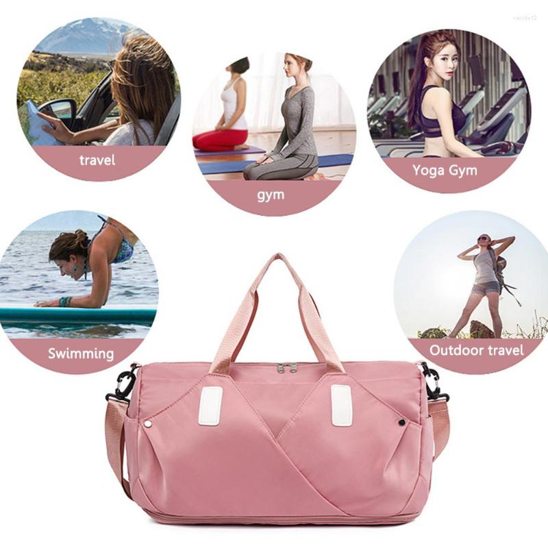 Outdoor Bags Women Sports Gym Bag Men Travel Expandable Dry Wet Large Swimming Shoulder Messenger Pack Weekend Fitness Training Handbag, A-pink
Outdoor Bags Women Sports Gym Bag Men Travel Expandable Dry Wet Large Swimming Shoulder Messenger Pack Weekend Fitness Training Handbag, A-pink