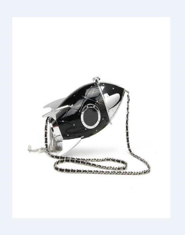 Paris Designer evening bags Women Luxury Space Rocket handbags clutch wallets Fashion Rhinestone tassels style Purses Cool girl Me5704524, Black
Paris Designer evening bags Women Luxury Space Rocket handbags clutch wallets Fashion Rhinestone tassels style Purses Cool girl Me5704524, Black