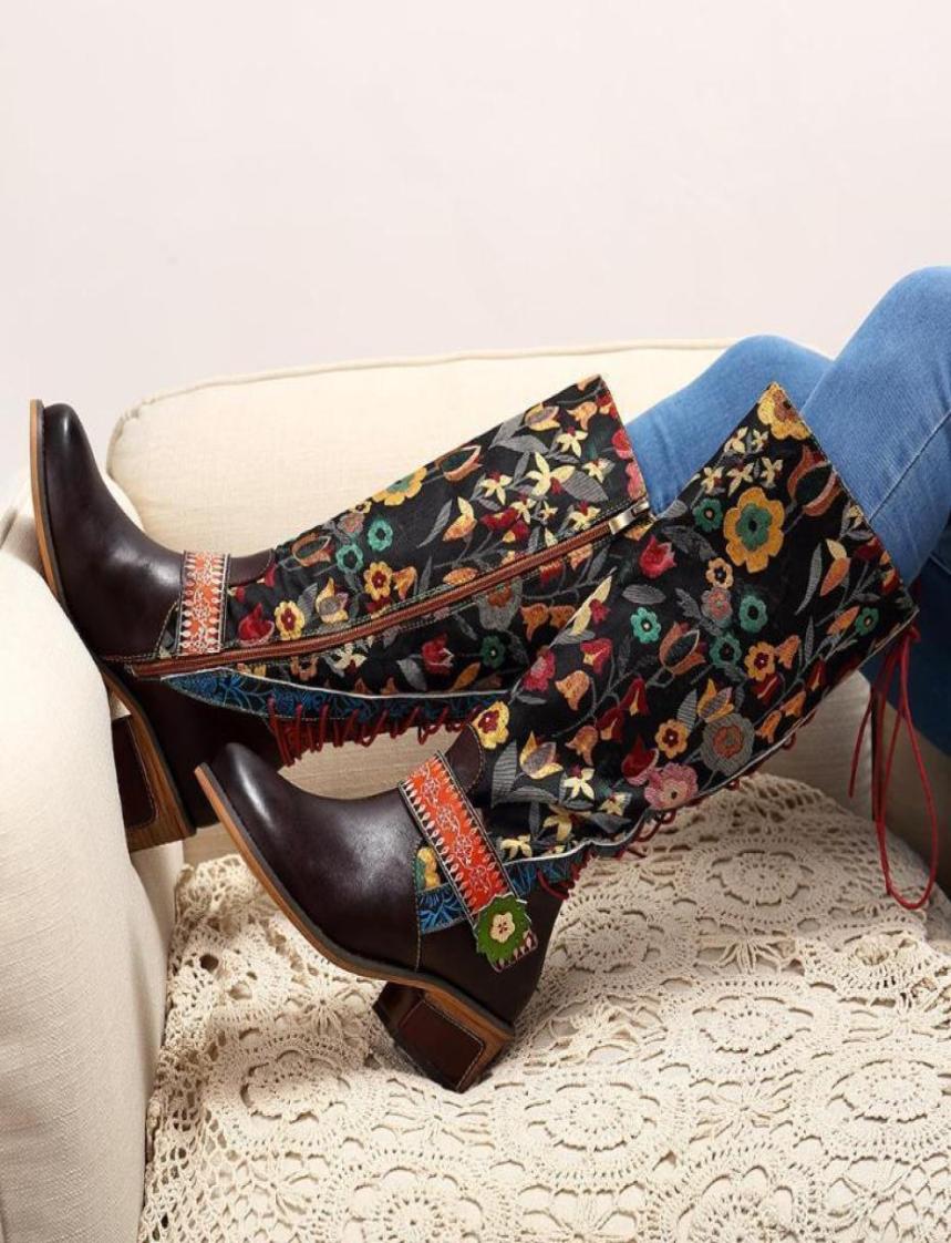 Socofy Vintage Midcalf Boots Women Shoes Bohemian Genuine Leather Motorcycle Printed Side Zipper Back Botas X148113932629, Brown
Socofy Vintage Midcalf Boots Women Shoes Bohemian Genuine Leather Motorcycle Printed Side Zipper Back Botas X148113932629, Brown
