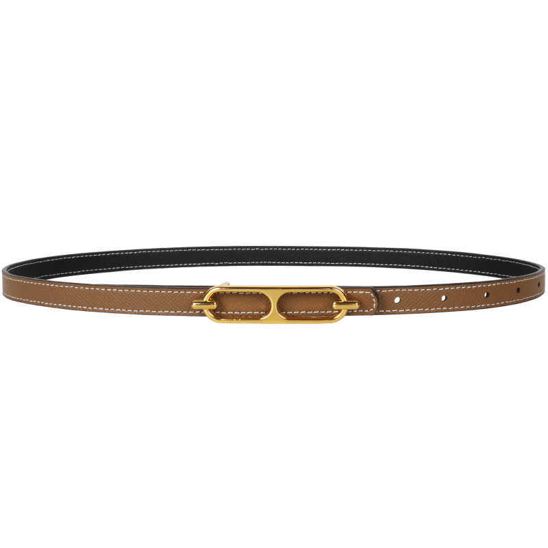 Designer Kelly Genuine Leather Slim Belt Women's Versatile Dress Decorative ins with Jeans Double Sided Small H Home94S6
Designer Kelly Genuine Leather Slim Belt Women's Versatile Dress Decorative ins with Jeans Double Sided Small H Home94S6