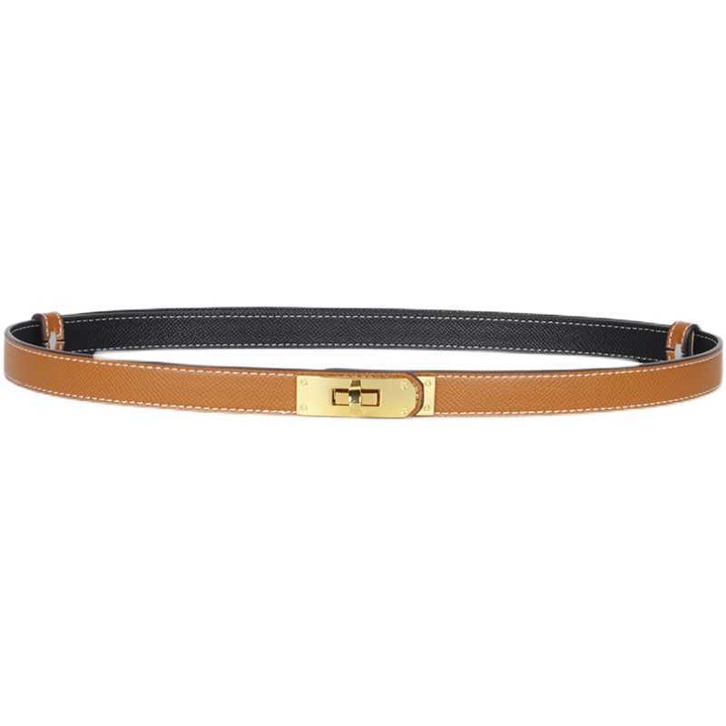 Designer H Family Women's Thin Belt with Dress Pants Kelly Decorative Buckle Versatile Double Sided WhiteR3AR
Designer H Family Women's Thin Belt with Dress Pants Kelly Decorative Buckle Versatile Double Sided WhiteR3AR