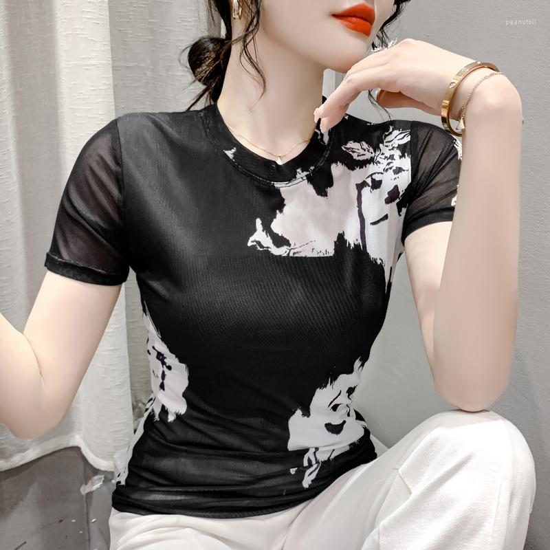Women' T Shirts Fashion Slim Fit Printed Shirt Women 2023 Summer Short Sleeve Tops Mujer Casual Tshirts Woman Mesh Round Neck Lady Tees, Picture
Women' T Shirts Fashion Slim Fit Printed Shirt Women 2023 Summer Short Sleeve Tops Mujer Casual Tshirts Woman Mesh Round Neck Lady Tees, Picture