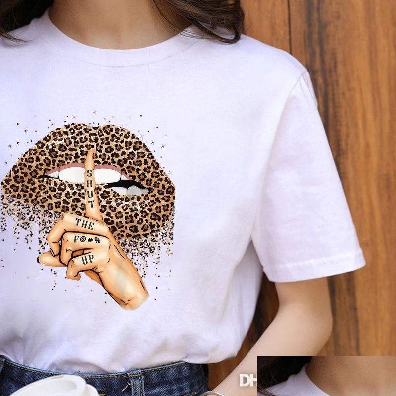 Women' T-Shirt Retail Designer Womens Tshirt Plus Size S3Xl Short Sleeve Tops Leopard Lips Print Crew Neck Tee Summer Clothes Femal Dhbid, No13
Women' T-Shirt Retail Designer Womens Tshirt Plus Size S3Xl Short Sleeve Tops Leopard Lips Print Crew Neck Tee Summer Clothes Femal Dhbid, No13