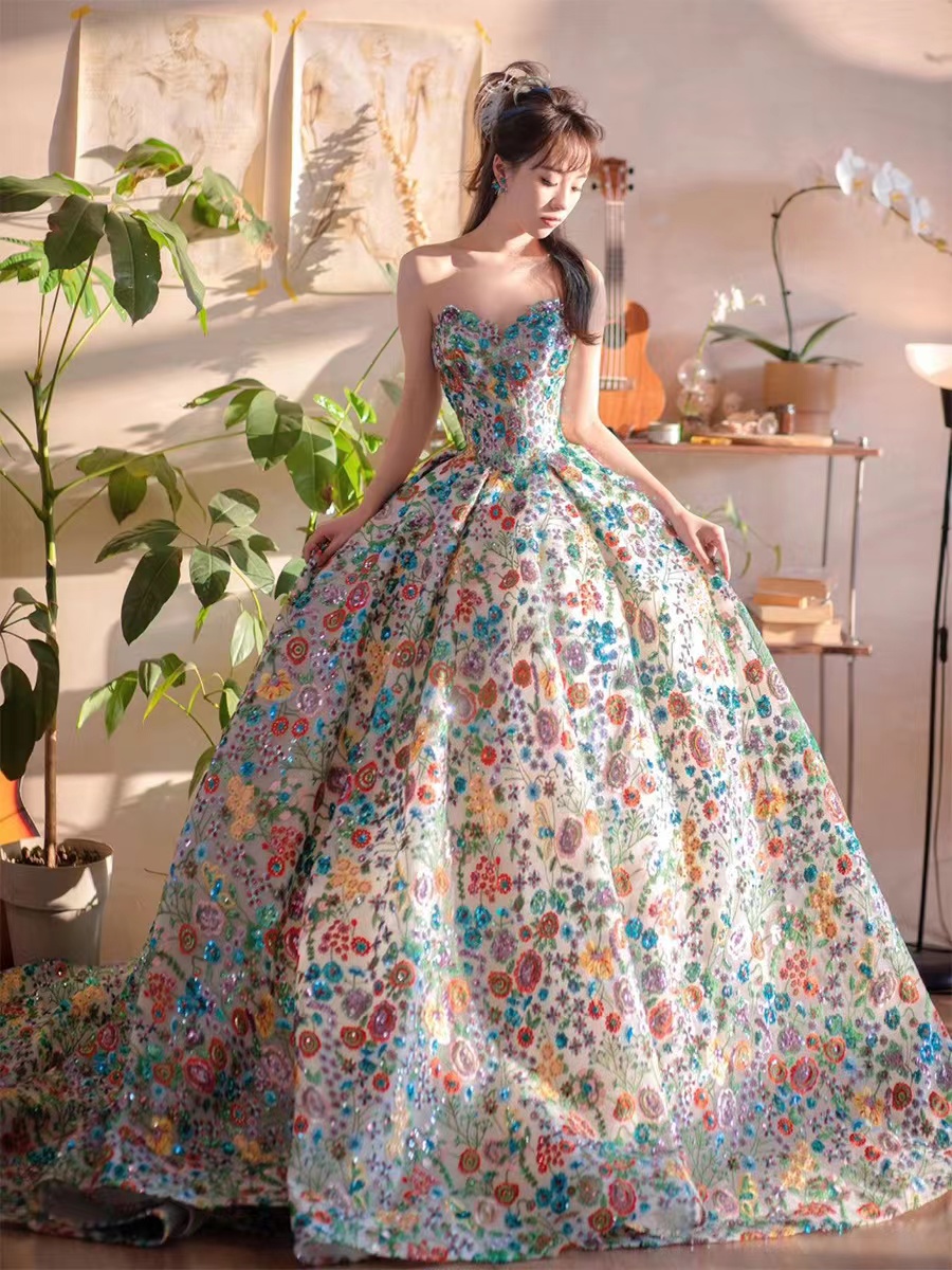 Mermaid Wedding Dress Arrival Lace Floral 3D Flowers Muslim Vestido De Noiva Romantic Appliques Ruffles Embroidered Plus Size Bridal Gowns 403
