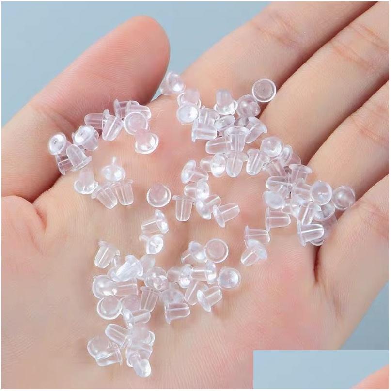 Bead Caps 200Pcs/Lot Rubber Sile Earring Clasp Transparent Ear Nut Pling Earrings Backs Hooks Diy Jewelry Findings Accessories Drop Dhgqb
Bead Caps 200Pcs/Lot Rubber Sile Earring Clasp Transparent Ear Nut Pling Earrings Backs Hooks Diy Jewelry Findings Accessories Drop Dhgqb