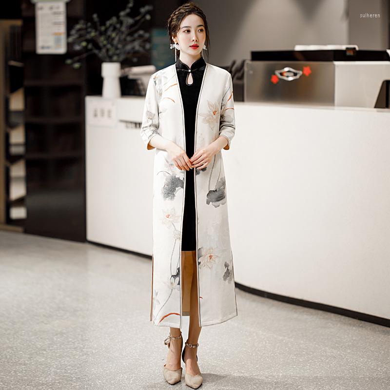 Ethnic Clothing Long Suit Cheongsam Coat 2023 Chinese Style Improved Retro Daily Wearable Dress Elegant
Ethnic Clothing Long Suit Cheongsam Coat 2023 Chinese Style Improved Retro Daily Wearable Dress Elegant