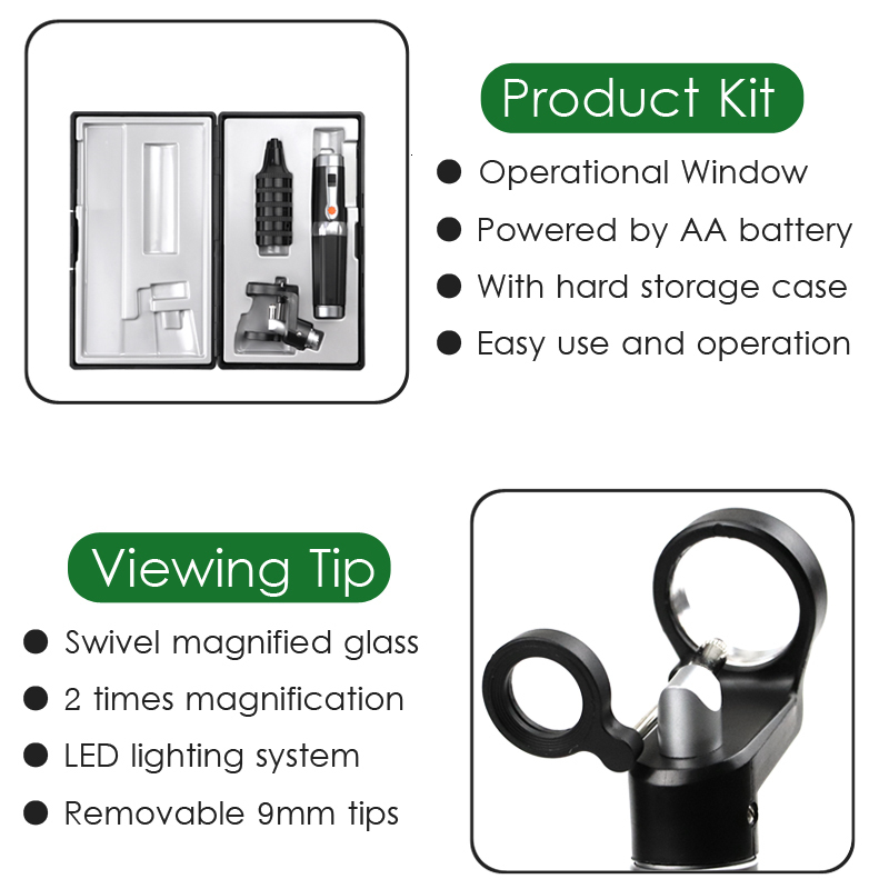 Ear Care Supply Ear Cleaning Speculum Device LED Nose Earwax Remover Tweezer Hartman Micro Endoscope Alligator Forceps Otoscope Set 230524