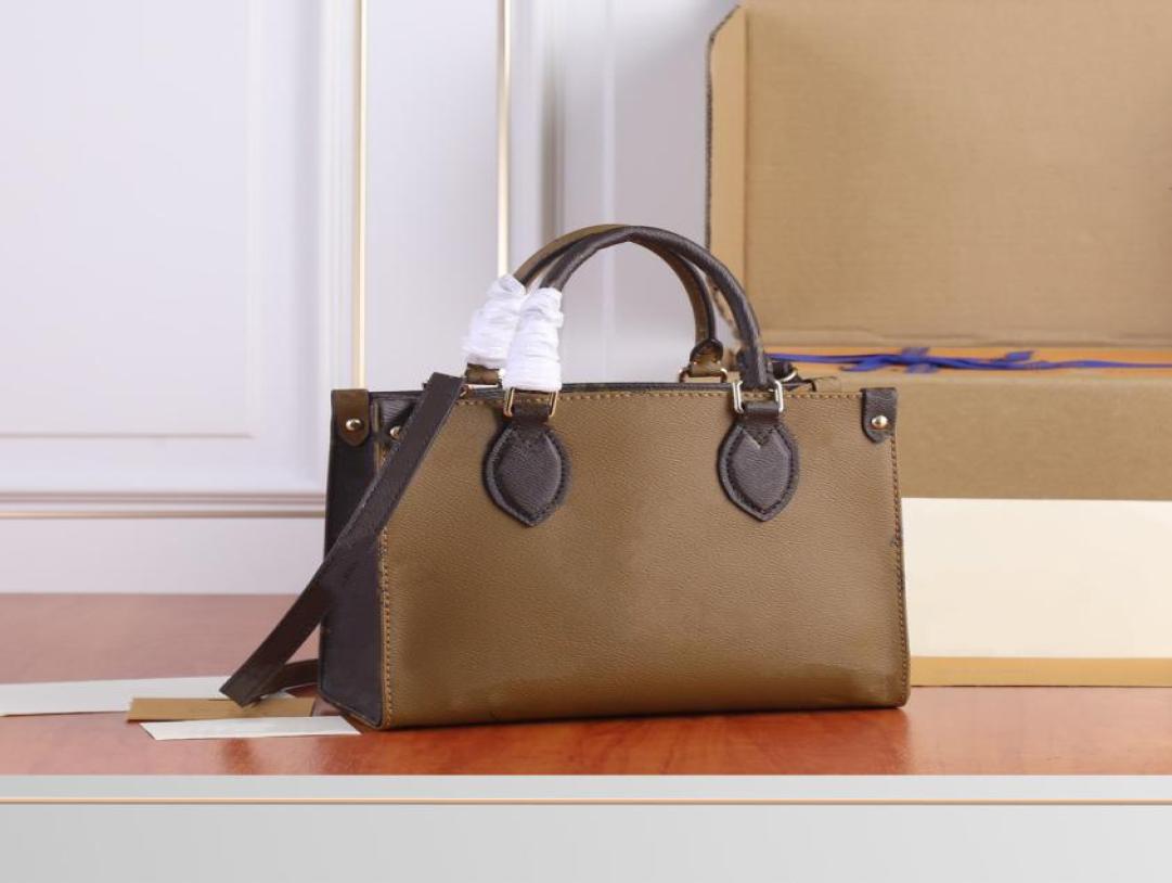 Reverse Onthego PM Handbags Women Brown Bags Two Side Colors Designer Purses with Handle 25cm1040659
Reverse Onthego PM Handbags Women Brown Bags Two Side Colors Designer Purses with Handle 25cm1040659