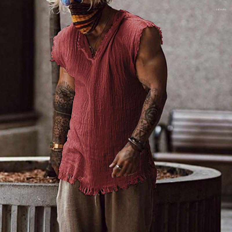 Men's Tank Tops Men Fashion Shirts Vest Cotton Linen Solid Color Streetwear Clothing Loose, Green
Men's Tank Tops Men Fashion Shirts Vest Cotton Linen Solid Color Streetwear Clothing Loose, Green