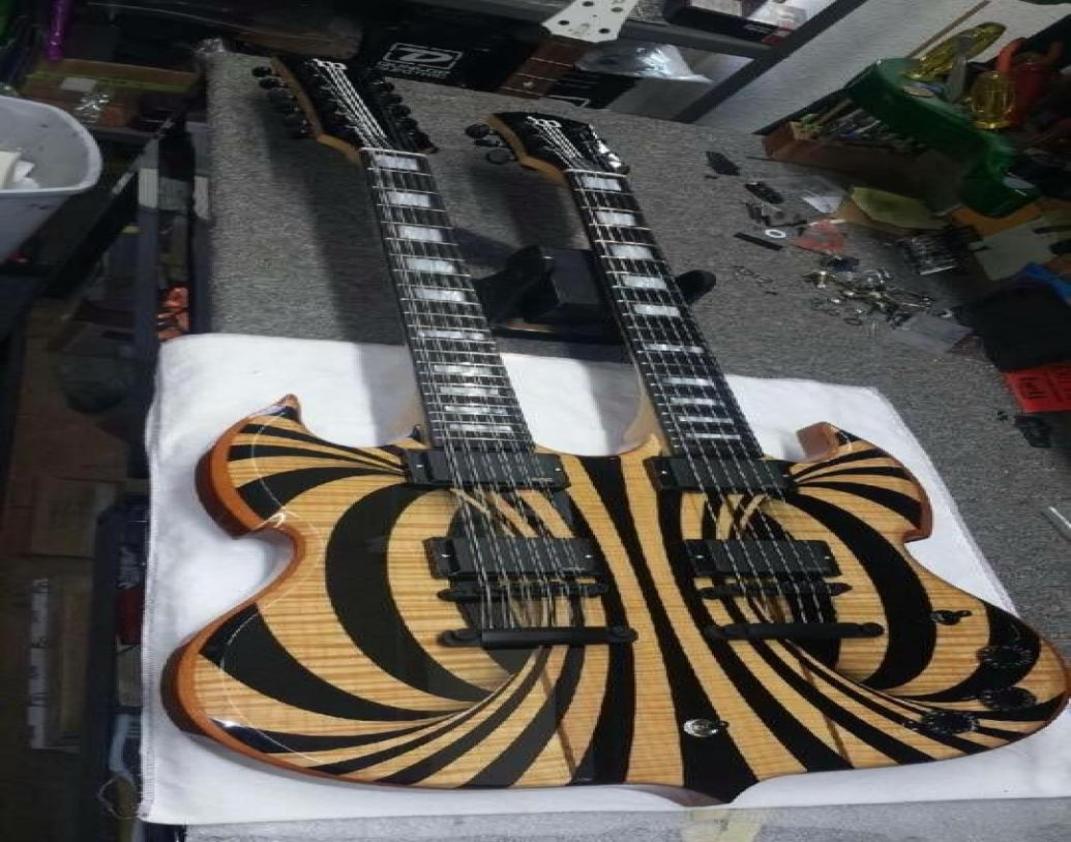 New Wylde Audio Barbarian Double Neck Electric Guitar 12 6 strings Gloss Yellow Black Behemoth SG Black Hardware4619969
New Wylde Audio Barbarian Double Neck Electric Guitar 12 6 strings Gloss Yellow Black Behemoth SG Black Hardware4619969