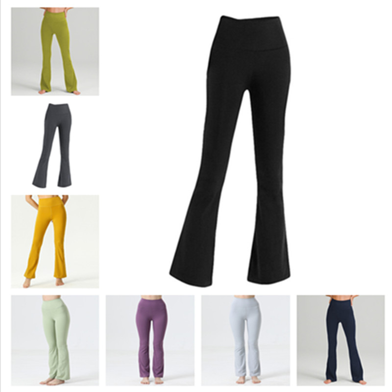 LU-001 Groove Fitness Gym Women Elastic Wide Leg Flare Pants Leggings High Waist Thin Summer Flare Pants lulus lemon, 0010
LU-001 Groove Fitness Gym Women Elastic Wide Leg Flare Pants Leggings High Waist Thin Summer Flare Pants lulus lemon, 0010