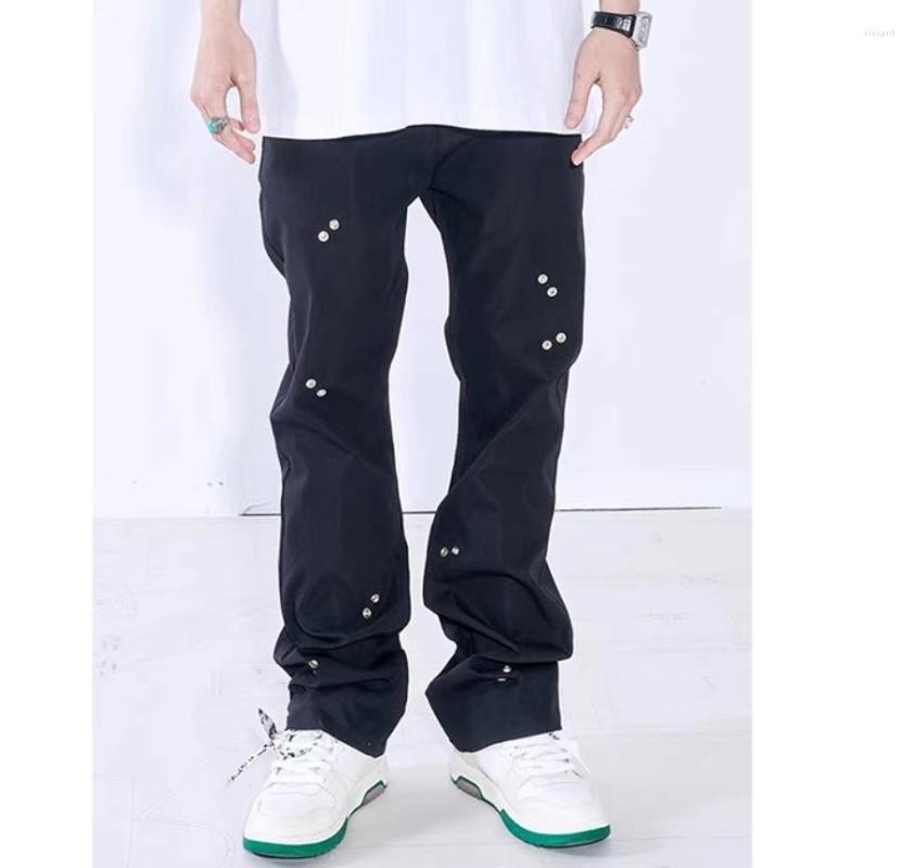 Men's Pants 2023 Men Women Hair Stylist Original Design Street Riveted Black Straight Plus Size Costumes 27-46
Men's Pants 2023 Men Women Hair Stylist Original Design Street Riveted Black Straight Plus Size Costumes 27-46