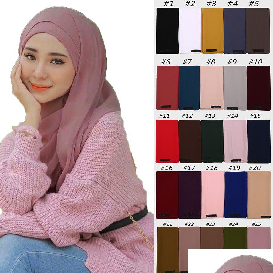 Scarves Women Plain Bubble Chiffon Scarf Hijab Wrap Solid Color Shawls Convenient With Button Headband Muslim Hijabs Scarves/Scarf D Dh5Lt
Scarves Women Plain Bubble Chiffon Scarf Hijab Wrap Solid Color Shawls Convenient With Button Headband Muslim Hijabs Scarves/Scarf D Dh5Lt
