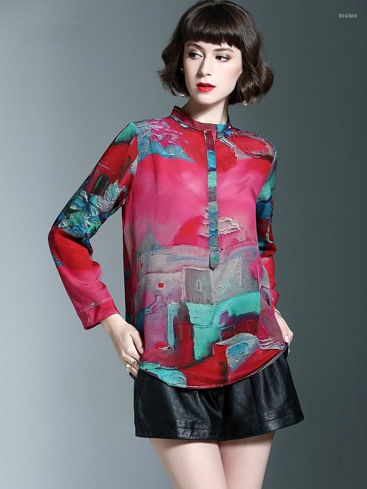 Women' Blouses Summer Fashion Women' Clothing Female Colorful Mulberry SilkChiffon Shirt Top Fine Elegant Shirts And, Multi
Women' Blouses Summer Fashion Women' Clothing Female Colorful Mulberry SilkChiffon Shirt Top Fine Elegant Shirts And, Multi