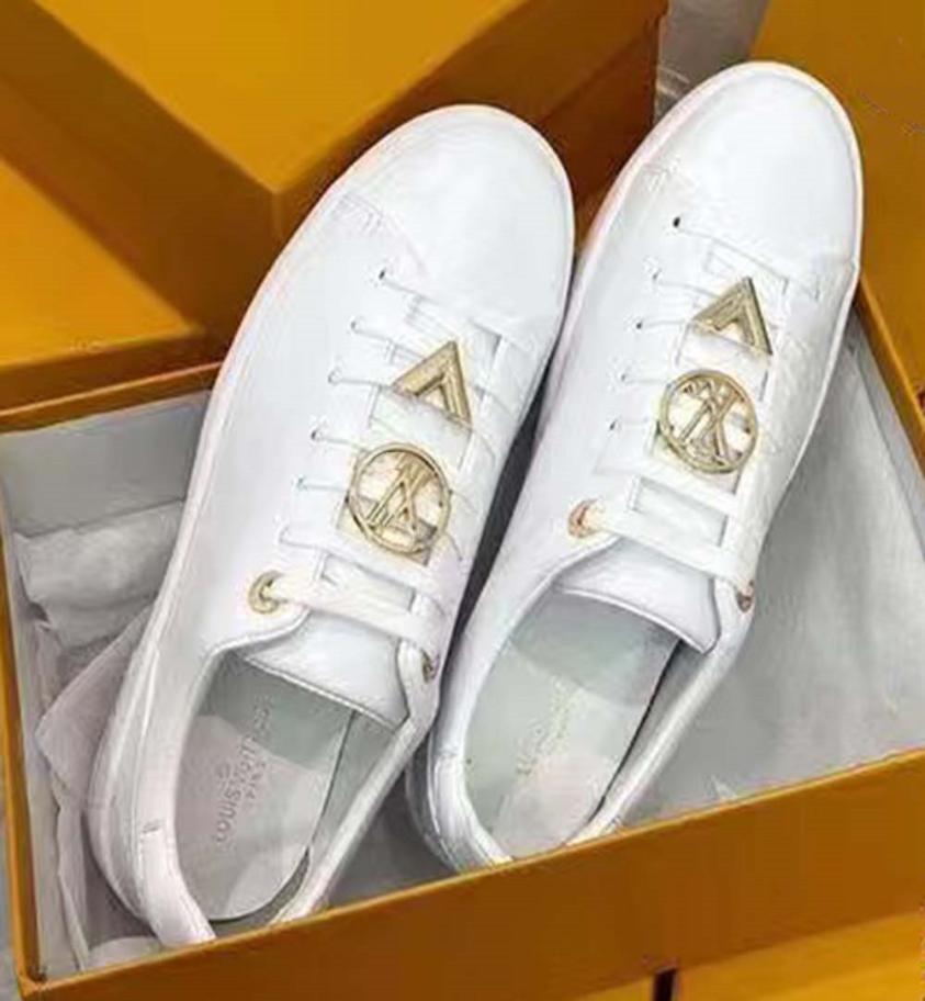 Designer Womens Sneaker FrontRow White Leather Shoe Patent Monograms Coated Canvas Brown Flower Rubber Mens Runner Trainers Tennis6591930, Burgundy
Designer Womens Sneaker FrontRow White Leather Shoe Patent Monograms Coated Canvas Brown Flower Rubber Mens Runner Trainers Tennis6591930, Burgundy