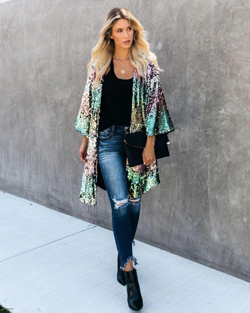 Women' Jackets Women' Coat Sequin Gradient Glitter Y2k Outerwear Jacket Long Sleeve Clothes Cardigan Women Reflective, Color
Women' Jackets Women' Coat Sequin Gradient Glitter Y2k Outerwear Jacket Long Sleeve Clothes Cardigan Women Reflective, Color