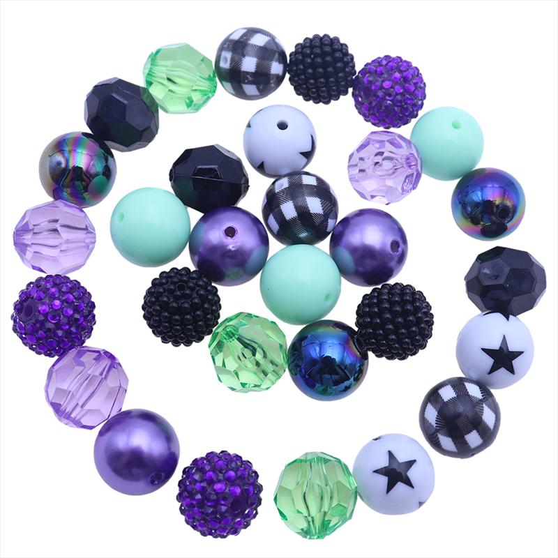 Crystal Halloween 20mm Chunky Gumball Acrylic Beads 20pcs Black Purple Green Randomly Mixed Combined Acrylic Beads For Jewelry
Crystal Halloween 20mm Chunky Gumball Acrylic Beads 20pcs Black Purple Green Randomly Mixed Combined Acrylic Beads For Jewelry