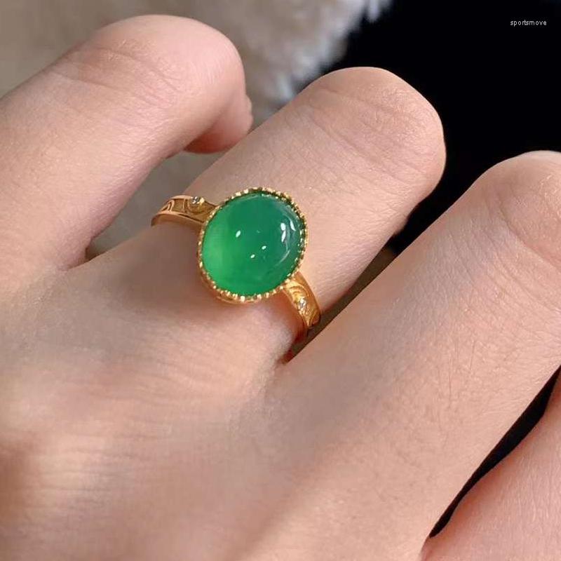 Wedding Rings Women Jewelry 18K Gold Natural Green Emerald Diamond Customize Size Engagement Ring
Wedding Rings Women Jewelry 18K Gold Natural Green Emerald Diamond Customize Size Engagement Ring
