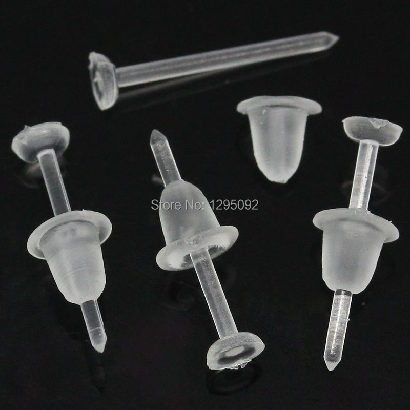 200Pcs Earrings Studs Pins With Rubber Stoppers Ear Plastic Transparent Fashion Jewelry DIY Finding 12x3mm
200Pcs Earrings Studs Pins With Rubber Stoppers Ear Plastic Transparent Fashion Jewelry DIY Finding 12x3mm