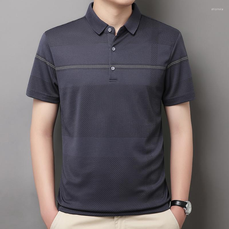 Men's T Shirts BROWON Summer Men Shirt Classic Striped Print Short Sleeve For Tops 2023 Fashion Casual Turn-Down Collar, Grey blue tshirts
Men's T Shirts BROWON Summer Men Shirt Classic Striped Print Short Sleeve For Tops 2023 Fashion Casual Turn-Down Collar, Grey blue tshirts