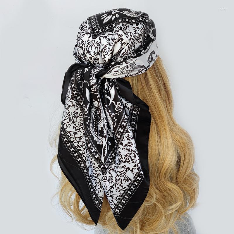 Scarves Fashion Square Silk Scarf Women Headband 90 90cm Print Neck Scarfs Office Hair Band Hand Kerchief Female Bandana Headwear
Scarves Fashion Square Silk Scarf Women Headband 90 90cm Print Neck Scarfs Office Hair Band Hand Kerchief Female Bandana Headwear
