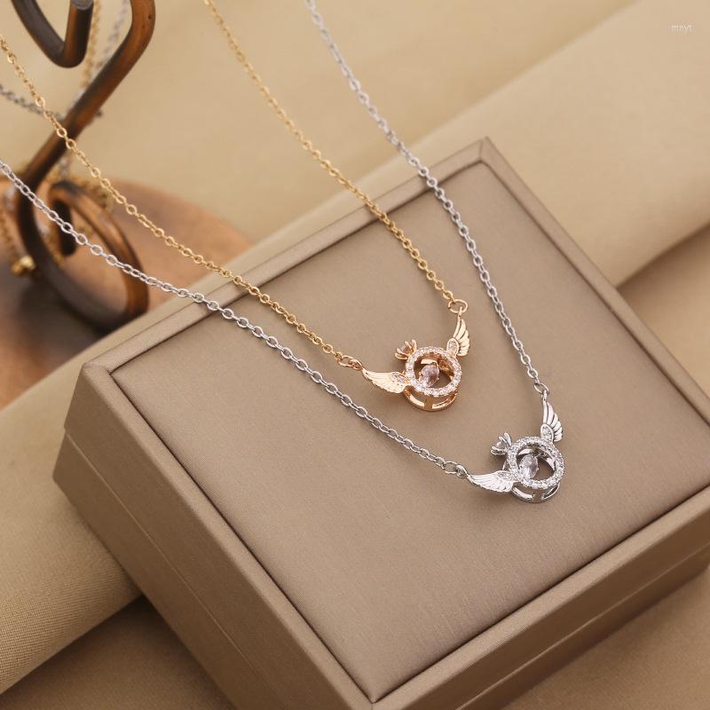 Pendant Necklaces 2023 Trendy Titanium Angel's Wing Necklace Women Creative Stainless Steel Beating Heart For Jewelry Gift Her
Pendant Necklaces 2023 Trendy Titanium Angel's Wing Necklace Women Creative Stainless Steel Beating Heart For Jewelry Gift Her