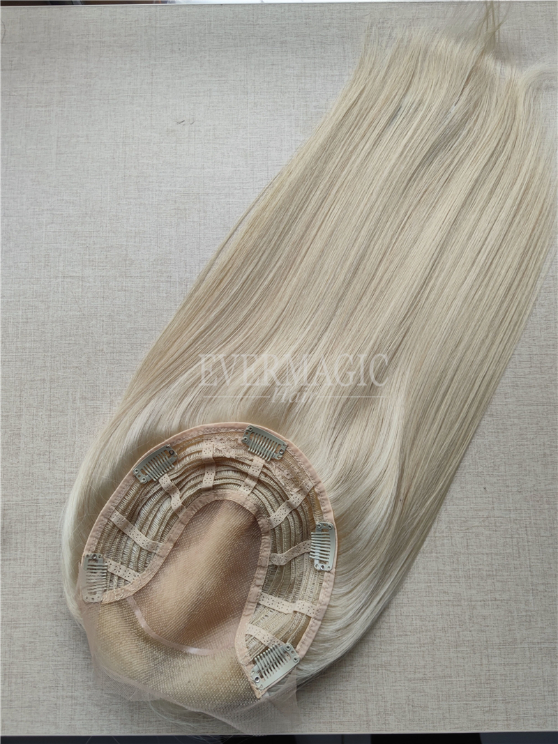 New Coming Stock Human Hair pieces Lace Front Mono Base Toppers Toupee for Alopecia hair loss Thinning Women