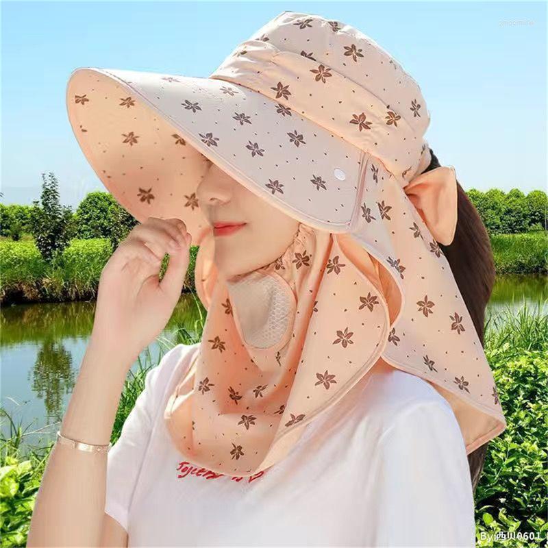Wide Brim Hats Hat Female Summer Sunscreen Outdoor Tea Picking Sun Big Bicycle Cover Face Anti UV Flower Printed Sunshade, Khaki
Wide Brim Hats Hat Female Summer Sunscreen Outdoor Tea Picking Sun Big Bicycle Cover Face Anti UV Flower Printed Sunshade, Khaki
