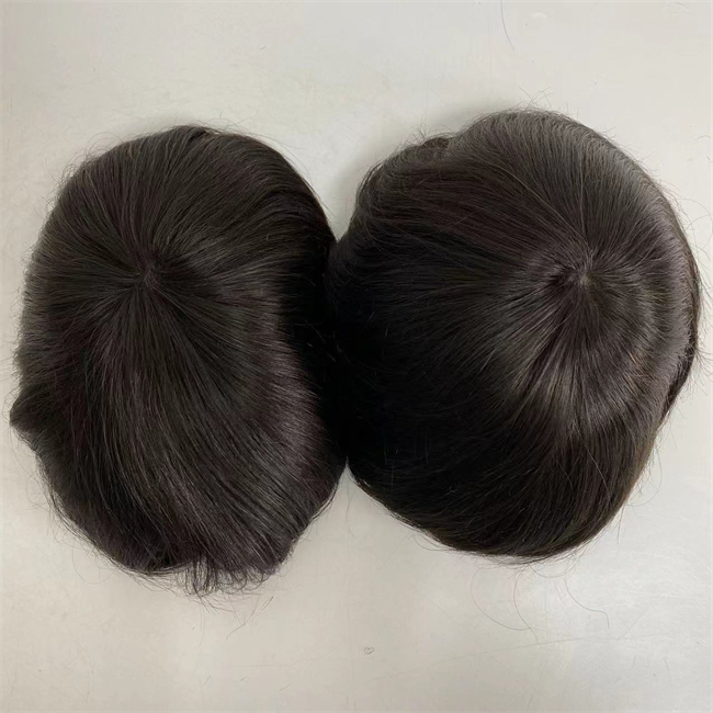 Mongolian Virgin Human Hair Hairpiece #2 Dark Brown Silky Straight 8x10 Full Skin Unit Knots PU Toupee for Men, Clear
Mongolian Virgin Human Hair Hairpiece #2 Dark Brown Silky Straight 8x10 Full Skin Unit Knots PU Toupee for Men, Clear