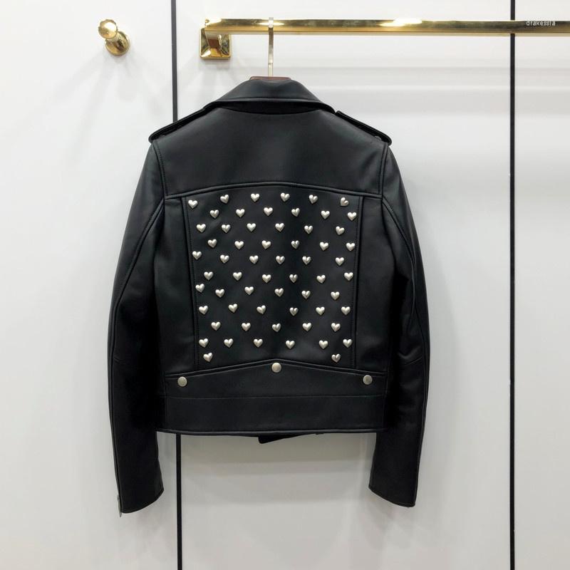 Women' Leather Natural Women Coat Lambskin Bomber Biker Jacket Long Sleeves Sheepskin H68, Black
Women' Leather Natural Women Coat Lambskin Bomber Biker Jacket Long Sleeves Sheepskin H68, Black