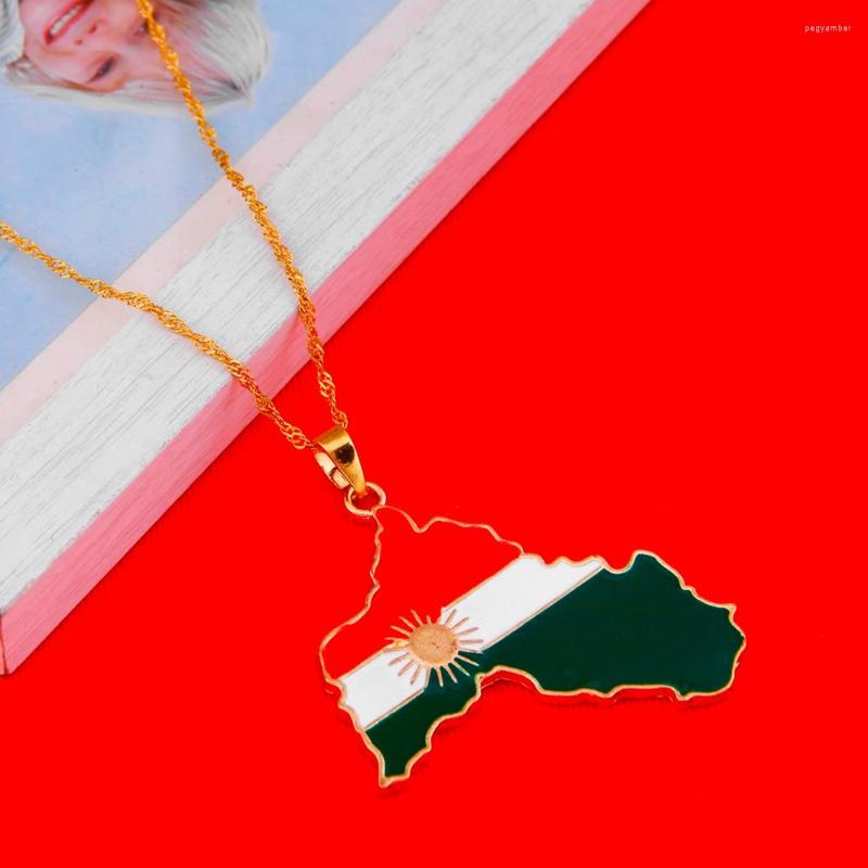 Pendant Necklaces Kurdistan Gold Enamel Necklace Flag Region Map Kurdish Large Chain Jewelry
Pendant Necklaces Kurdistan Gold Enamel Necklace Flag Region Map Kurdish Large Chain Jewelry