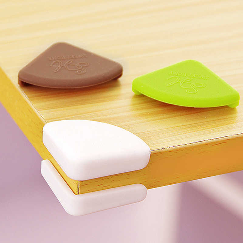 Corner Edge Cushions 4 protectors anti-collision corners baby safety thick soft silicone bumper pads table corner protection G220525