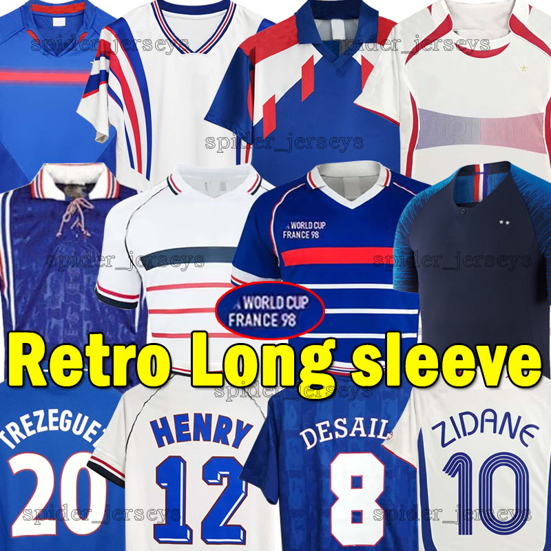 French Retro version soccer jerseys 06 04 02 2000 2018 LIZARAZU VIEIRA DJORKAEFF MAKELELE DESCHAMPA 98 96 1990 long sleeve Football Shirts 1988 84 82 Men Uniforms, Faguo 2000 home
French Retro version soccer jerseys 06 04 02 2000 2018 LIZARAZU VIEIRA DJORKAEFF MAKELELE DESCHAMPA 98 96 1990 long sleeve Football Shirts 1988 84 82 Men Uniforms, Faguo 2000 home