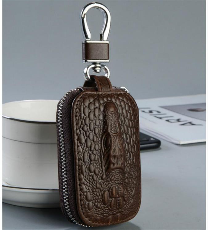 Genuine Leather Car Key Pouch Vintage Designer Car Key Case Bag Key Chain Holder Crocodile Pattern Organizer Holder9316548, Brown
Genuine Leather Car Key Pouch Vintage Designer Car Key Case Bag Key Chain Holder Crocodile Pattern Organizer Holder9316548, Brown
