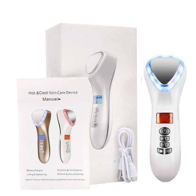 Mini Hot Cold Hammer Massager Led Light Photon Therapy Ultrasonic Cryotherapy Vibration Face Lift Pore Shrink Skin Care Machineit683bty
Mini Hot Cold Hammer Massager Led Light Photon Therapy Ultrasonic Cryotherapy Vibration Face Lift Pore Shrink Skin Care Machineit683bty