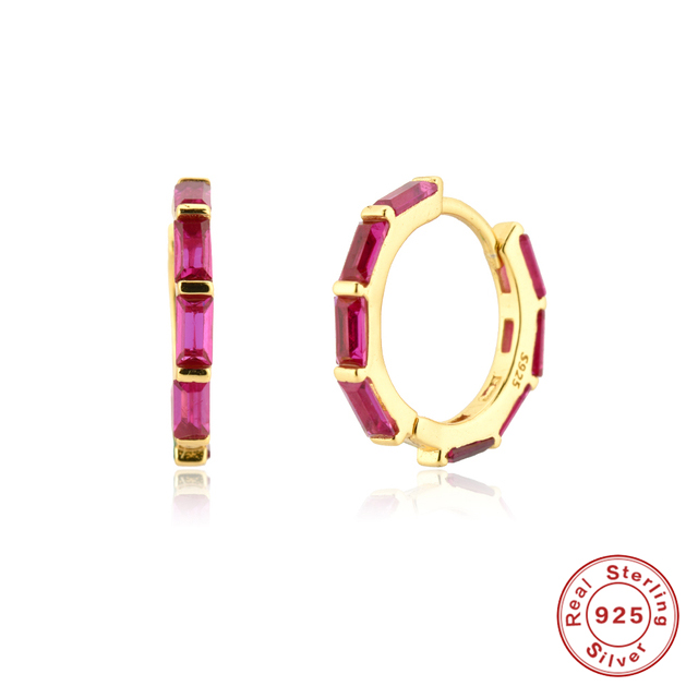 AIDE 925 Sterling Silver Hoop Earrings For Women 2021 Trend Huggie Earring Pink Zircon Earring Jewelry Pendientes Brincos Gifts
AIDE 925 Sterling Silver Hoop Earrings For Women 2021 Trend Huggie Earring Pink Zircon Earring Jewelry Pendientes Brincos Gifts