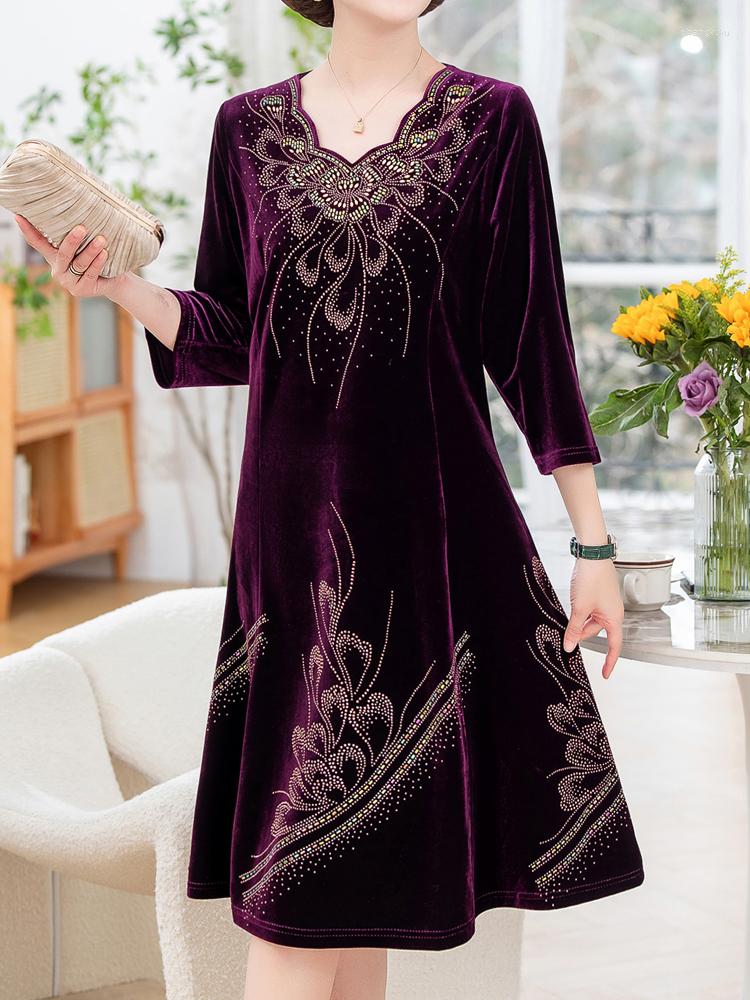 Casual Dresses High Quality Mother Dress Set Spring Autumn Long Sleeve For Women Pullover Slim Velvet Wedding, Purple
Casual Dresses High Quality Mother Dress Set Spring Autumn Long Sleeve For Women Pullover Slim Velvet Wedding, Purple