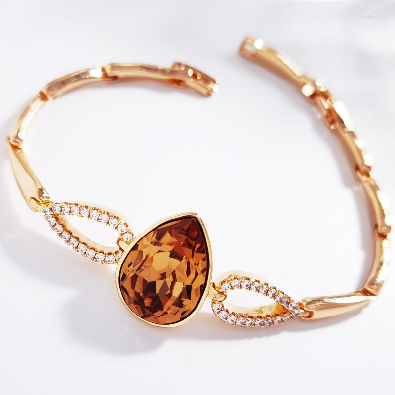 Charm Bracelets Fashion Woman 2023 Teardrop Bijoux Made With Austrian Crystal For Girls Trending Water Drop Hand Jewelry Accessoriies
Charm Bracelets Fashion Woman 2023 Teardrop Bijoux Made With Austrian Crystal For Girls Trending Water Drop Hand Jewelry Accessoriies