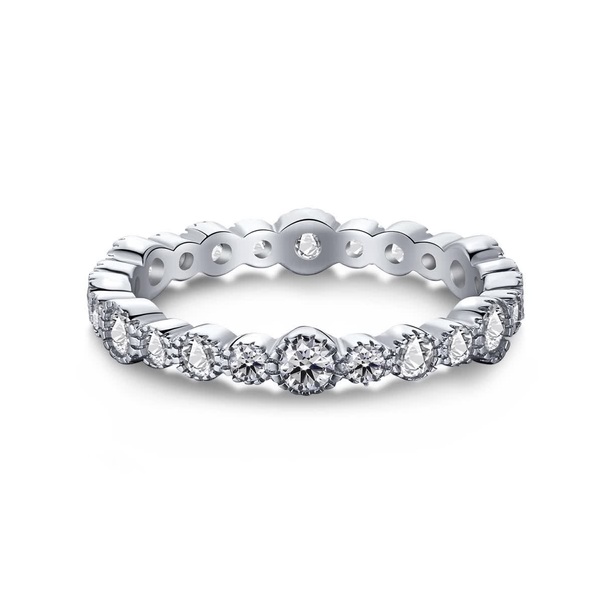 GemKing TL120084 Rhodium Plated Sterling Silver Wedding Ring Zircon Anillos Moda Grandes Stackable Rings
GemKing TL120084 Rhodium Plated Sterling Silver Wedding Ring Zircon Anillos Moda Grandes Stackable Rings