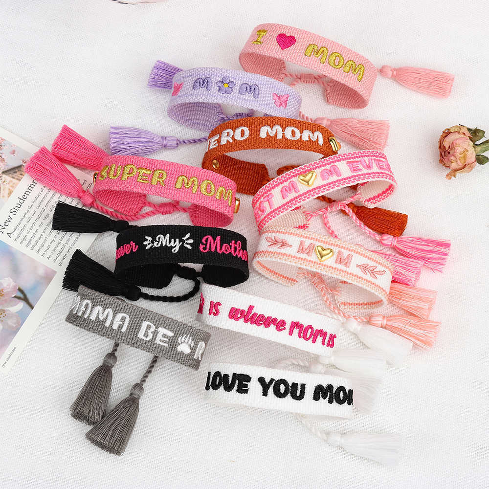 Mother's Day Adjustable Woven Bracelet Braided Bracelets Gift Jewelry for Friends and Mom
Mother's Day Adjustable Woven Bracelet Braided Bracelets Gift Jewelry for Friends and Mom