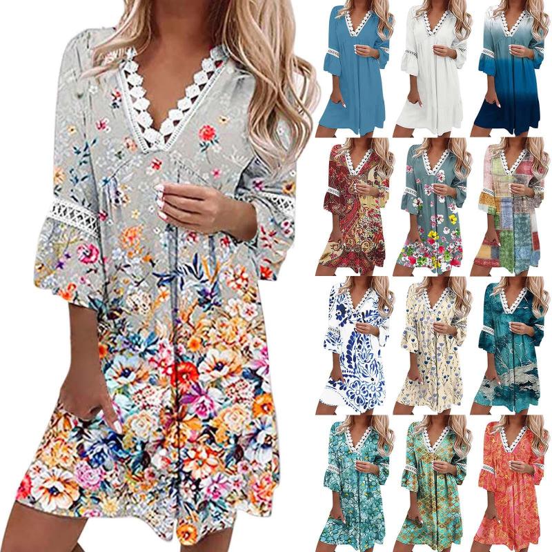 Casual Dresses Elegant Party For Women 2023 Plus Size Summer Lace Trim Red Long Sleeve, Beige
Casual Dresses Elegant Party For Women 2023 Plus Size Summer Lace Trim Red Long Sleeve, Beige