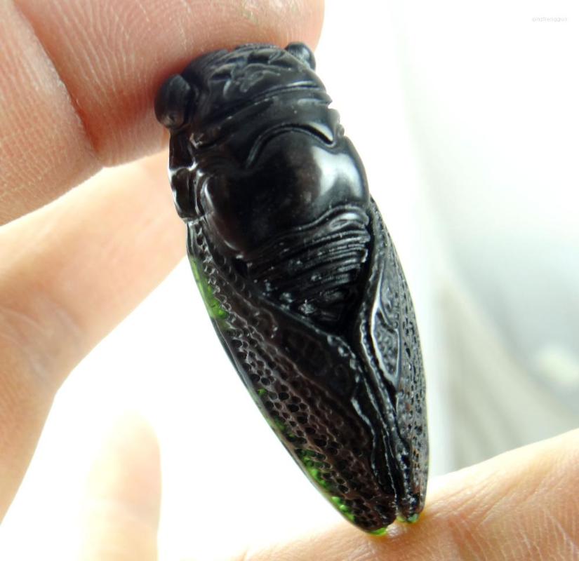 Charms 46 18 11MM Wholesale Natural Chinese Black Green Stone Hand-carved Statue Of Cicada Amulet Pendant Necklace
Charms 46 18 11MM Wholesale Natural Chinese Black Green Stone Hand-carved Statue Of Cicada Amulet Pendant Necklace