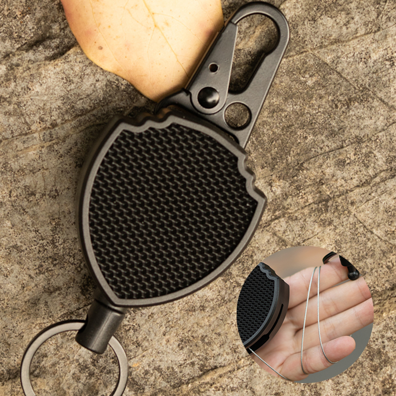 Locking Retractable Keychain with Belt Clip Steel Wire Rope Tactical Anti Lost Pull Recoil Return ID Holder Reel Badge Keys Ring
Locking Retractable Keychain with Belt Clip Steel Wire Rope Tactical Anti Lost Pull Recoil Return ID Holder Reel Badge Keys Ring