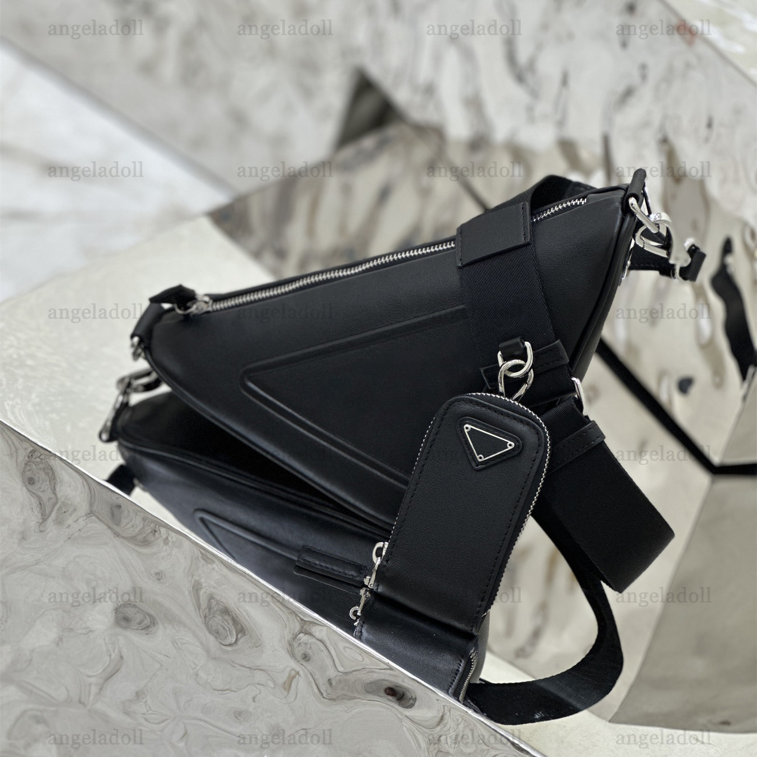 10A Mirror Quality Designers Small Triangle Composite Bags 26cm Mens Real Leather Calfskin Handbag Luxury Black Purse Crossbody Shoulder Fabric Strap Bag With Box, Yellow
10A Mirror Quality Designers Small Triangle Composite Bags 26cm Mens Real Leather Calfskin Handbag Luxury Black Purse Crossbody Shoulder Fabric Strap Bag With Box, Yellow