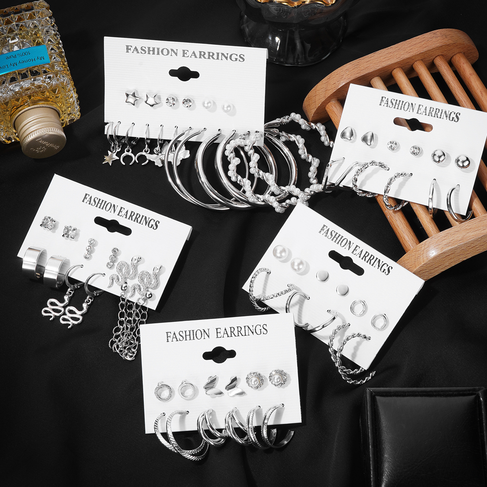 FNIO Vintage Geometric Silver Color Metal Earrings Set For Women Punk Dangle Drop Earrings 2022 Trend Set of Earrings Jewelry
FNIO Vintage Geometric Silver Color Metal Earrings Set For Women Punk Dangle Drop Earrings 2022 Trend Set of Earrings Jewelry