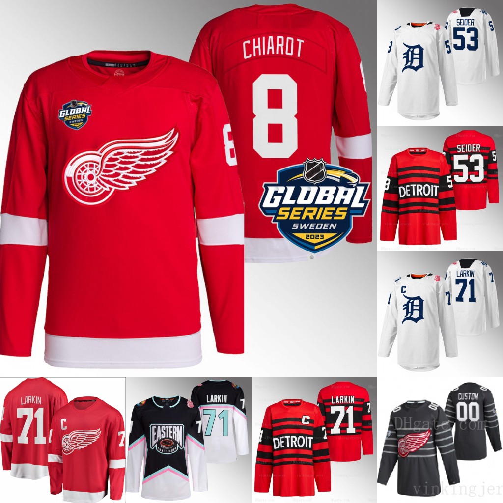 Dylan Larkin Red wings Hockey Jerseys Jake Walman Framber Kyle Tucker Valdez Moritz Seider Jake Meyers Yordan Alvarez David Hensley Seth Martinez Mauricio Dubon, White
Dylan Larkin Red wings Hockey Jerseys Jake Walman Framber Kyle Tucker Valdez Moritz Seider Jake Meyers Yordan Alvarez David Hensley Seth Martinez Mauricio Dubon, White