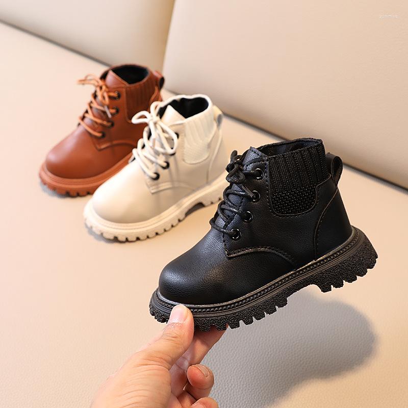 Boots Baby PU Leather Kids Ankle Boot Korean Fashion Girls Shoes High Quality Autumn Winter Boys Cotton Size 21-30, Beige white
Boots Baby PU Leather Kids Ankle Boot Korean Fashion Girls Shoes High Quality Autumn Winter Boys Cotton Size 21-30, Beige white