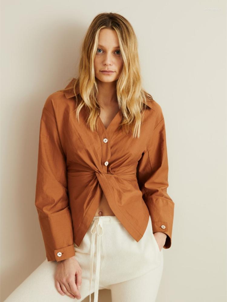 Women' Blouses EOS NA 2023 Latest Design Woman Twist Front V-neck Blue Skirt Lapel Neck Slim Fit Top
Women' Blouses EOS NA 2023 Latest Design Woman Twist Front V-neck Blue Skirt Lapel Neck Slim Fit Top
